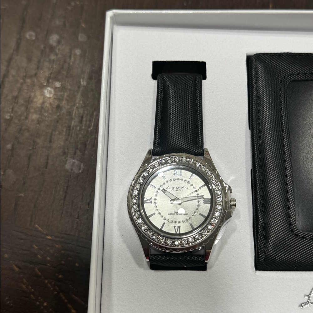 Stylish Silver and Black Women's Watch